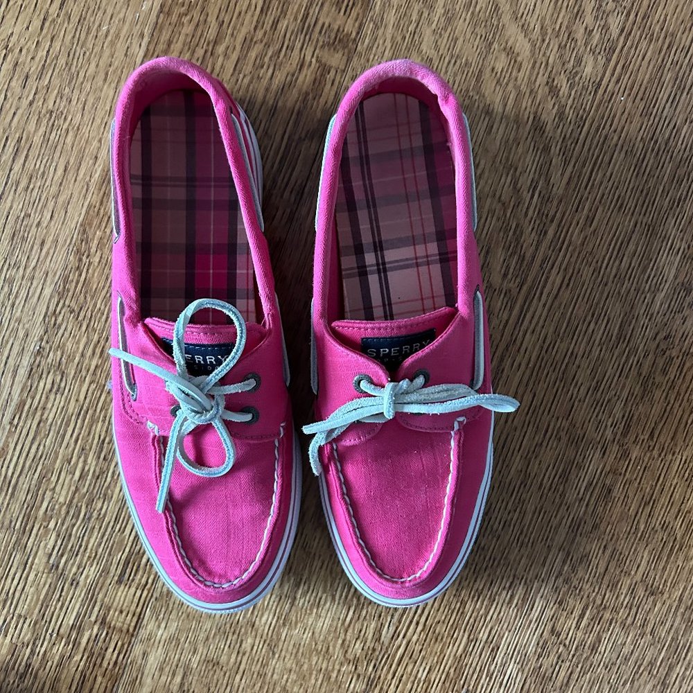 Pink Sperry Boat Shoes